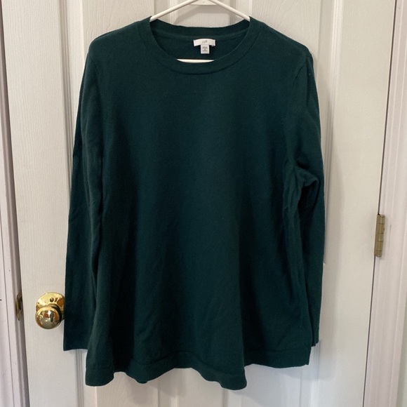 J. Jill Forest Green Cotton Blend Sweater, size 2X, Good Condition - Picture 2 of 5
